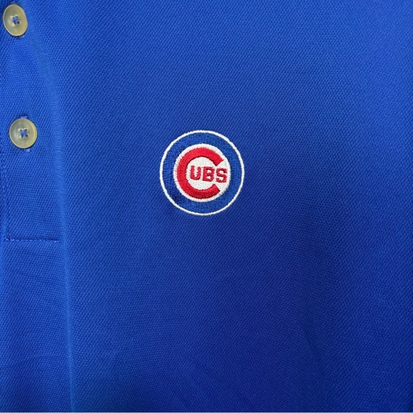 Nike Golf Dri-Fit Cubs MLB Polo Short Sleeve Blue Men's XL Shirt - Picture 2 of 9